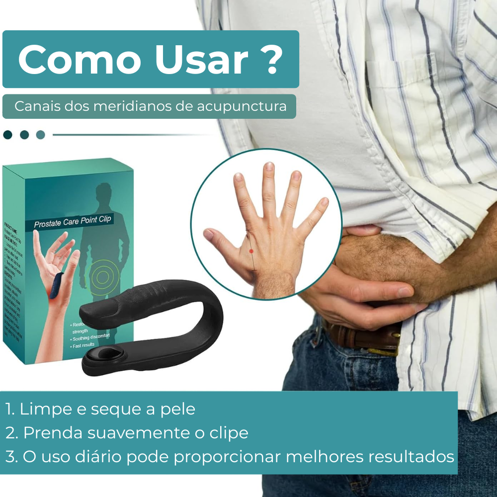 Clipe para cuidados da próstata