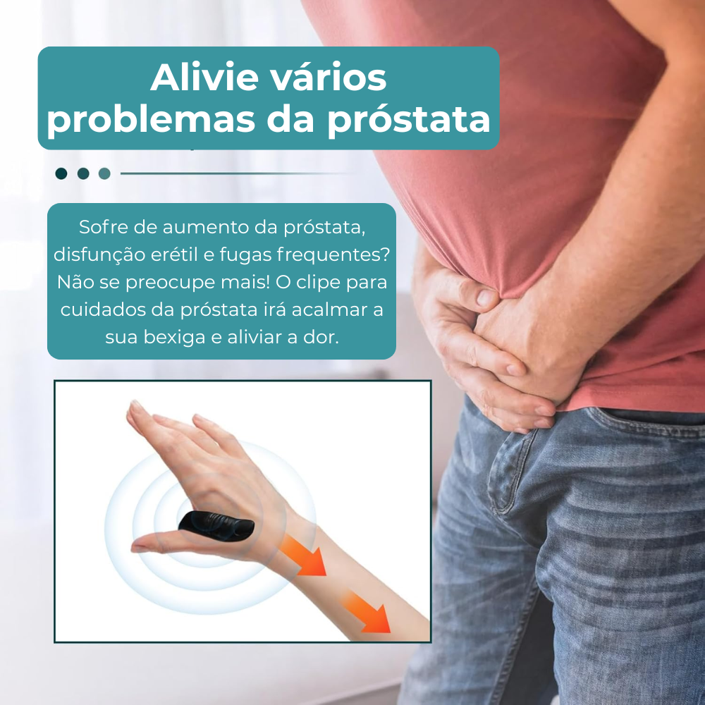 Clipe para cuidados da próstata